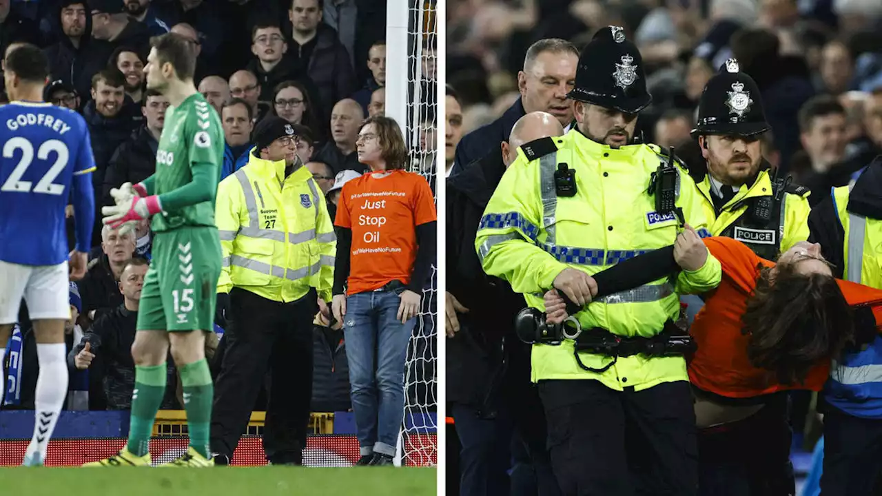 Climate change activist who tied himself to goalpost at Premier League match given six-week prison sentence