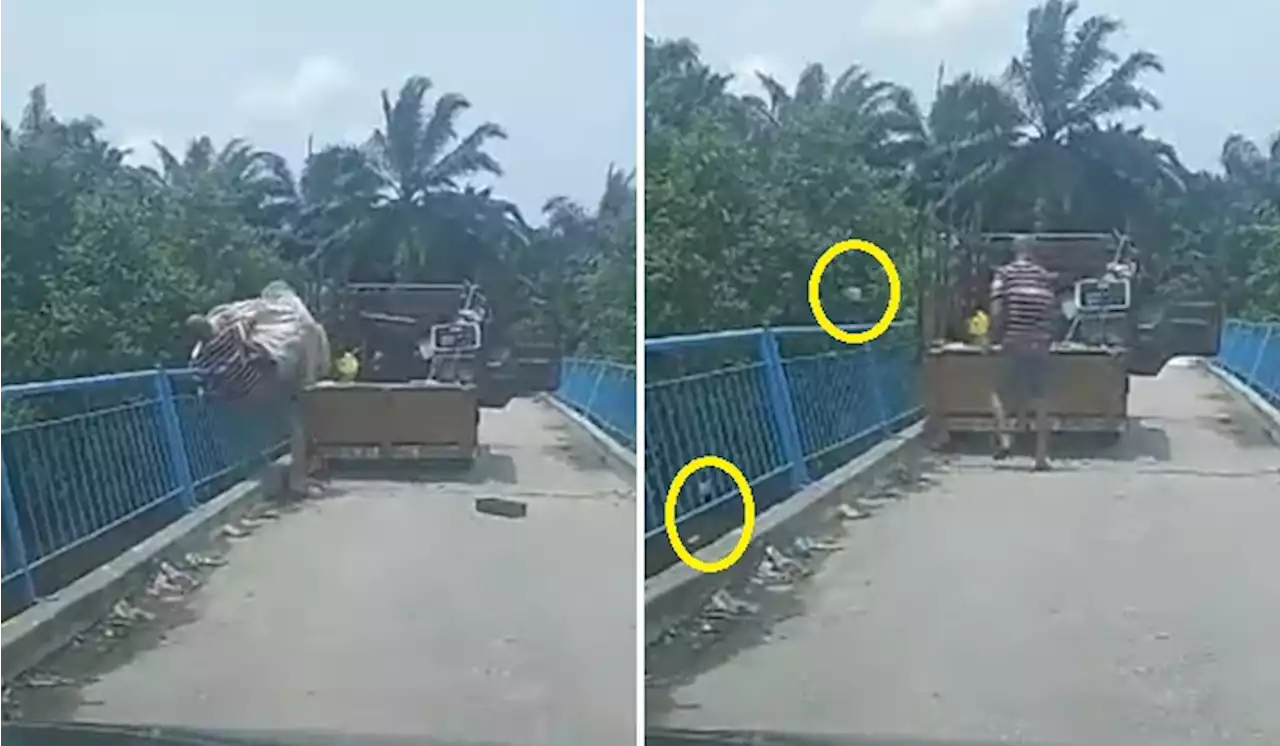 [Watch] Lorry Driver Who Threw Rubbish Into Johor River Has Been Arrested | TRP