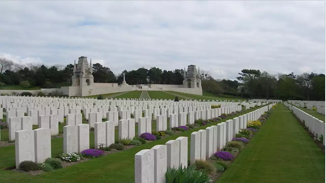 Official ceremony - West Indian soldiers war grave visit Ètaples, Le Touquet in Northern France