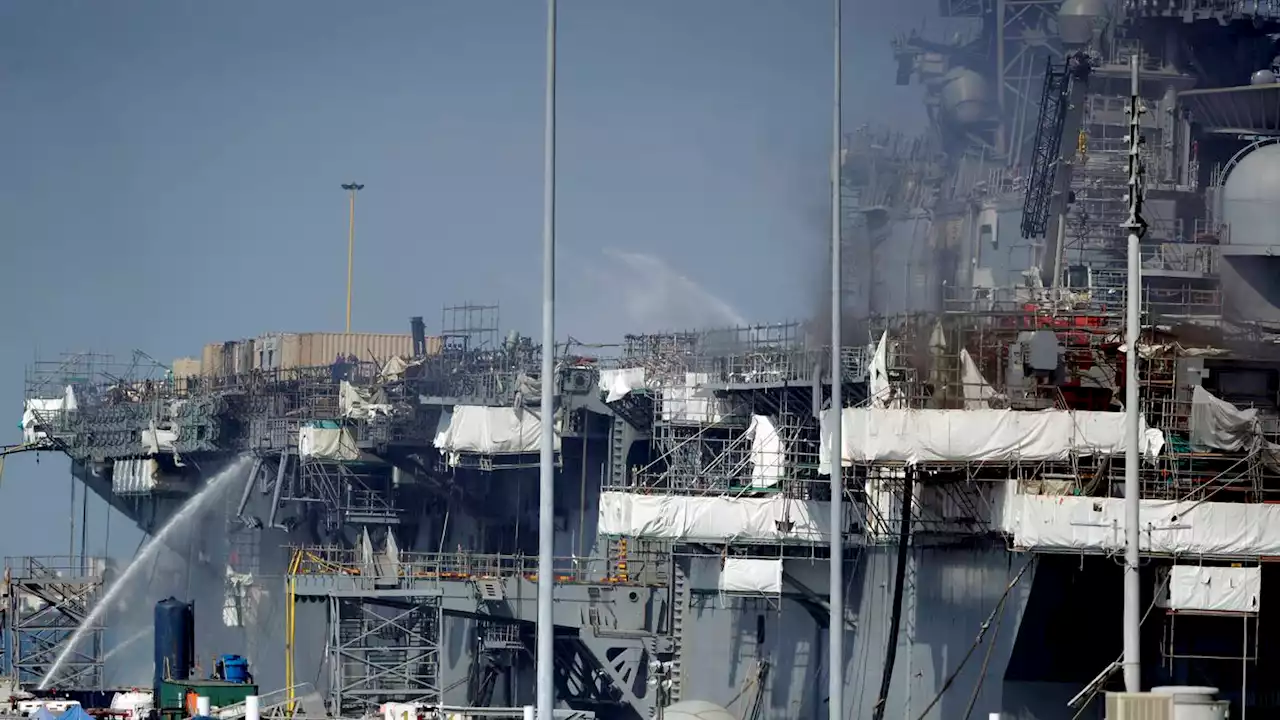 Sailor acquitted of setting fire that destroyed massive ship