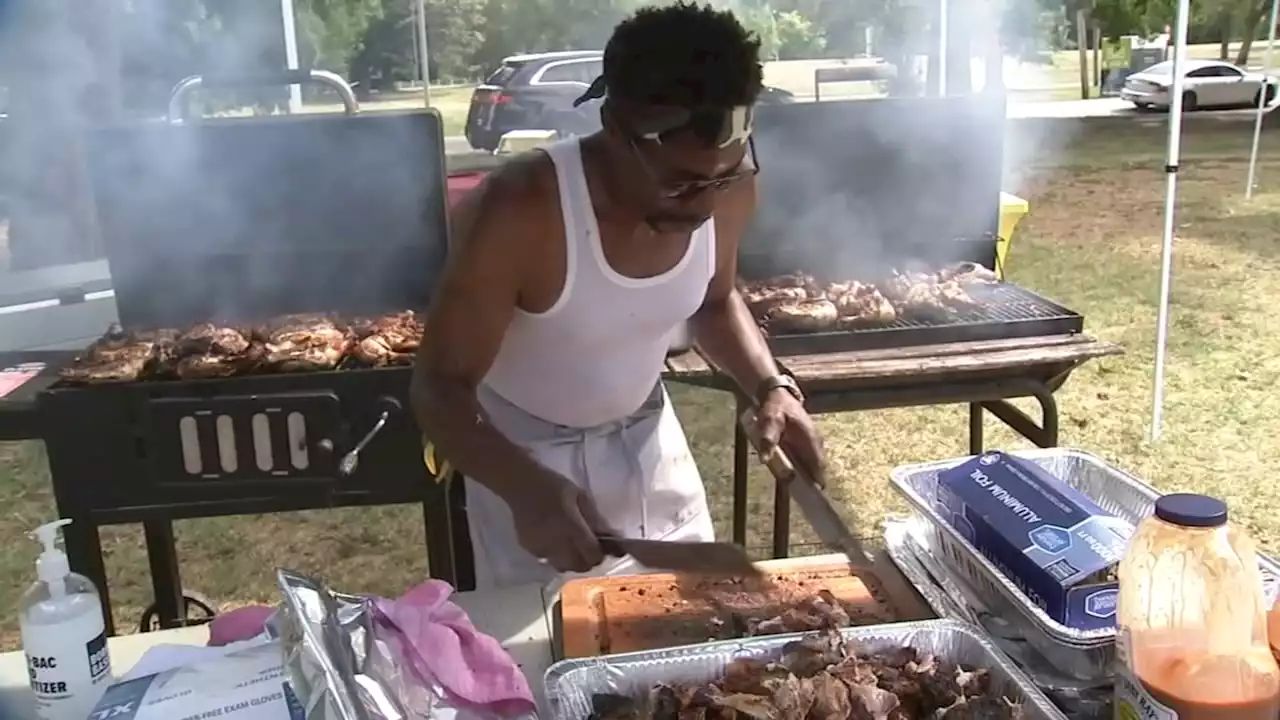 In Fairmount Park, Labor Day barbecues were still on even as people cope with inflation