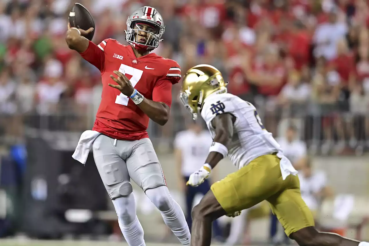 No. 2 Ohio State wears down No. 5 Notre Dame 21-10