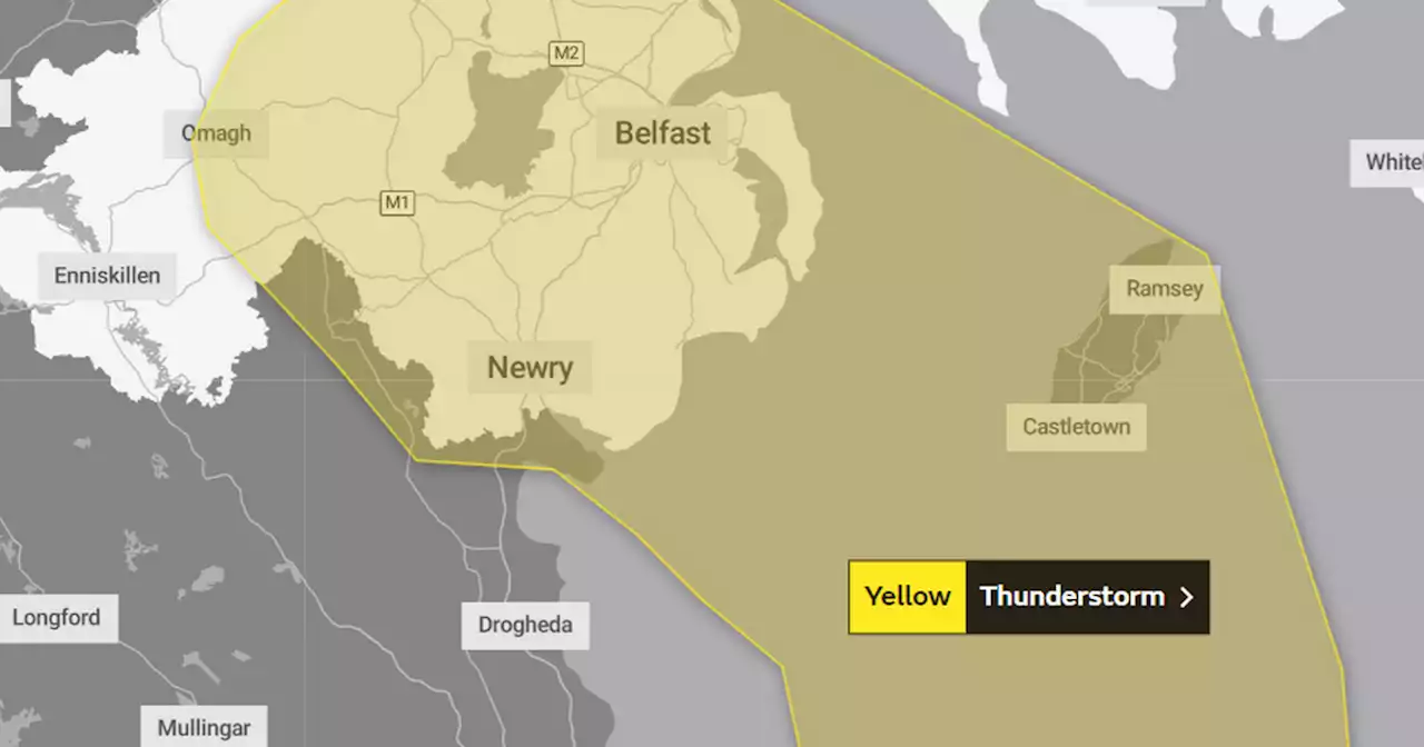 NI weather warning issued for thunderstorms