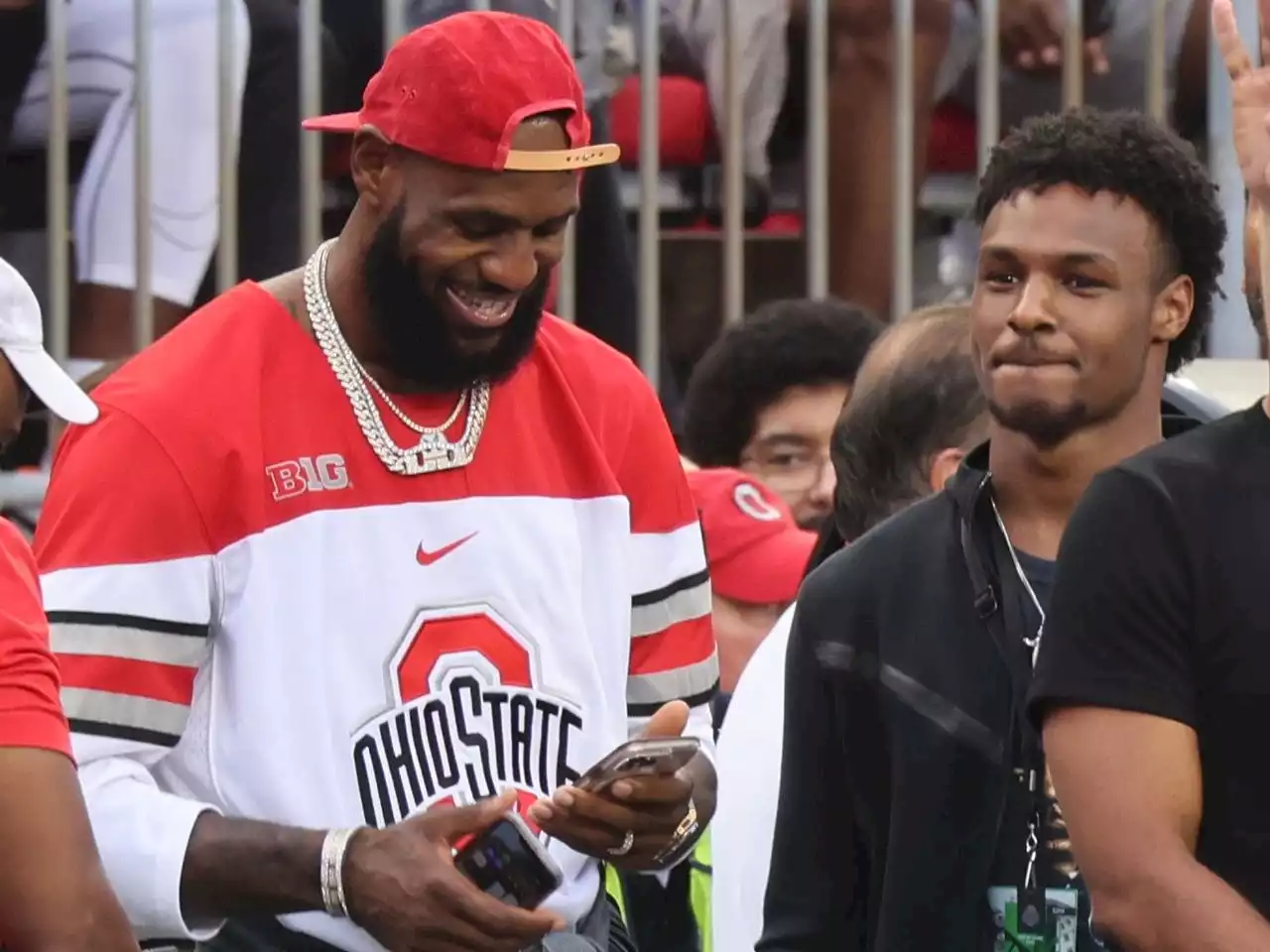 LeBron James, son Bronny headline Ohio State football’s star-studded guest list for season opener against Notre Dame