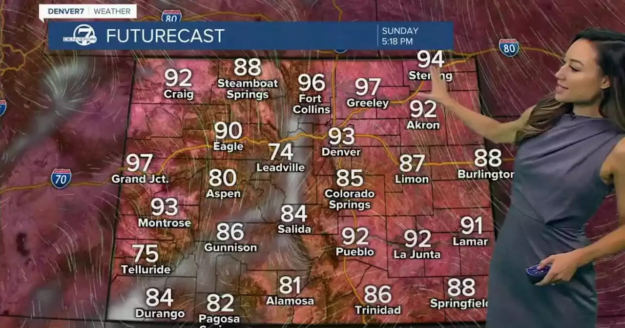 Hot and dry in Denver through the holiday weekend