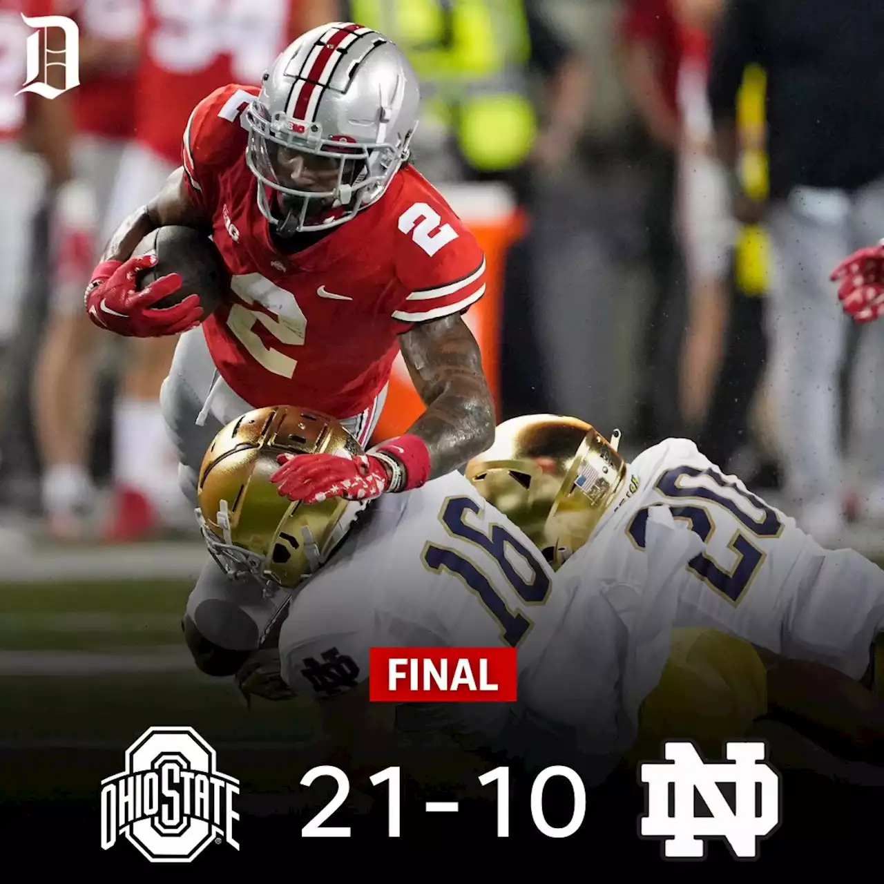 Ohio State football takes over late with help from Xavier Johnson, tops Notre Dame 21-10