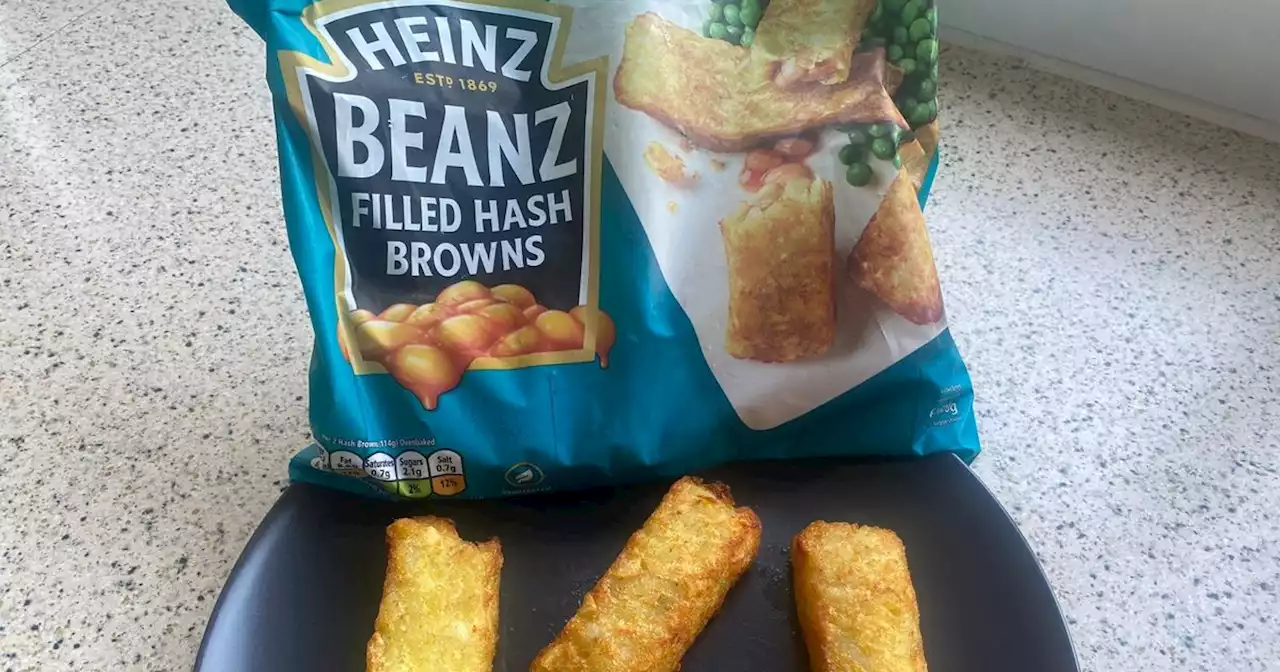 I tried the Iceland £2 Heinz Beanz filled hash browns