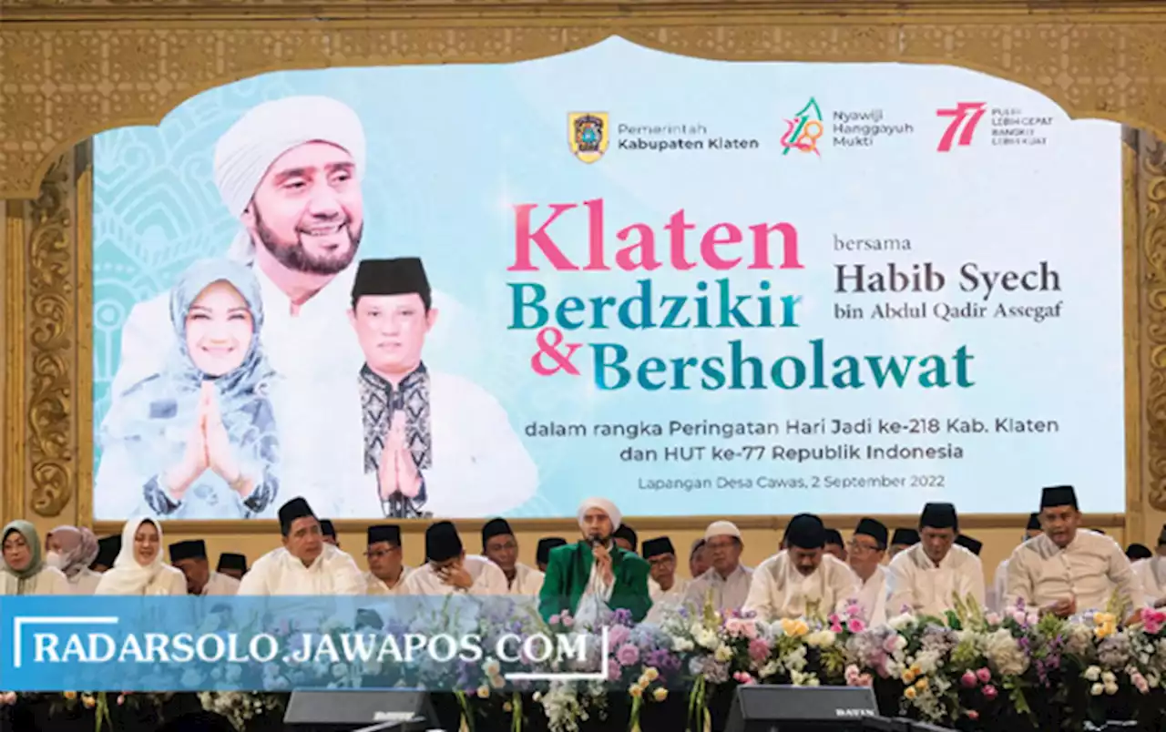 Klaten Berdzikir dan Bersholawat Jadi Penutup Hari Jadi Klaten