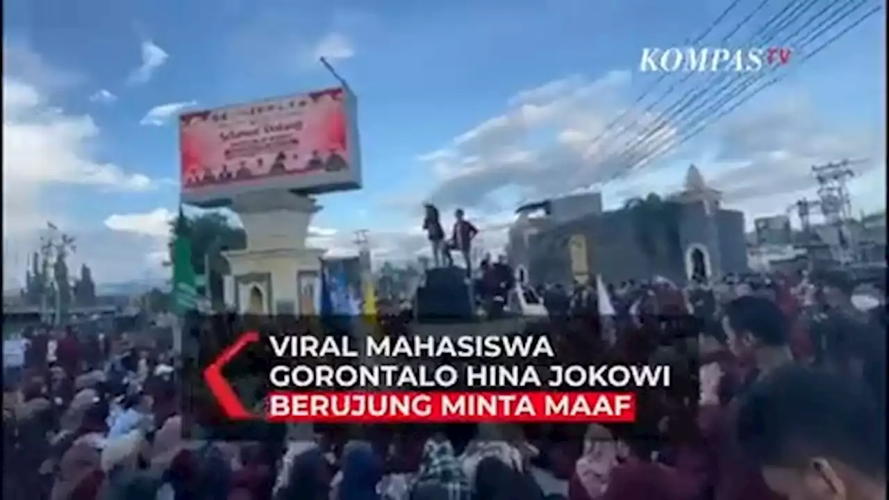 Viral Mahasiswa di Gorontalo Hina Jokowi Saat Orasi Tolak Harga BBM, Berujung Minta Maaf