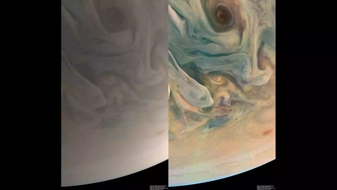 Jupiter's unearthly beauty revealed in gorgeous true-color image from Juno flyby