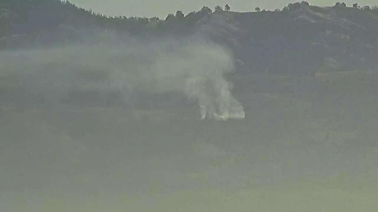 Small Brush Fire Sparks on Mount Hamilton, Near San Jose