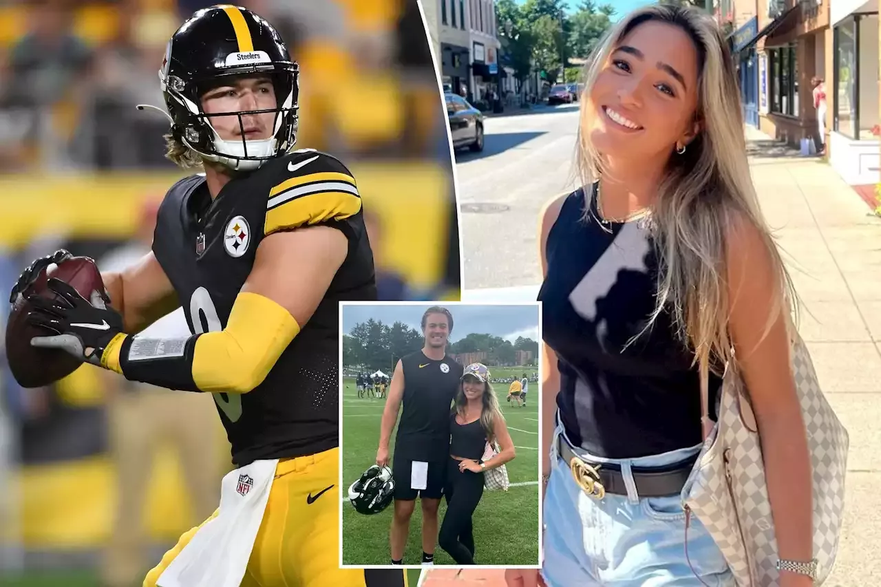 Kenny Pickett and fiancée Amy Paternoster get flirty over Pittsburgh post