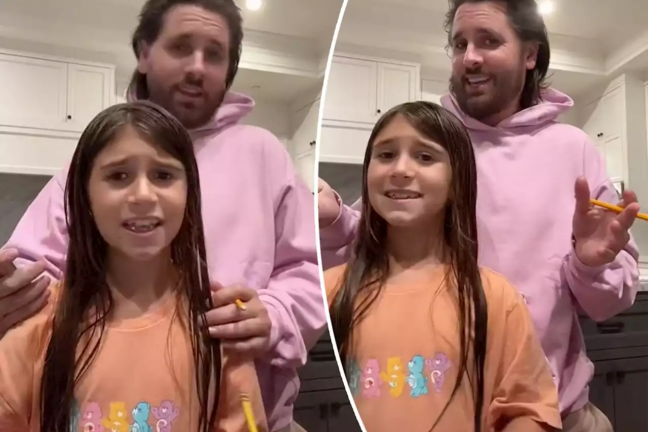 Penelope Disick shares funny TikTok of dad Scott trying to help with math homework