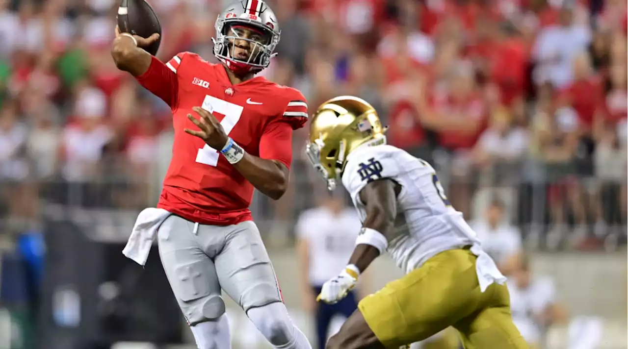 No. 2 Ohio State Outlasts No. 5 Notre Dame in Marquee Week 1 Matchup