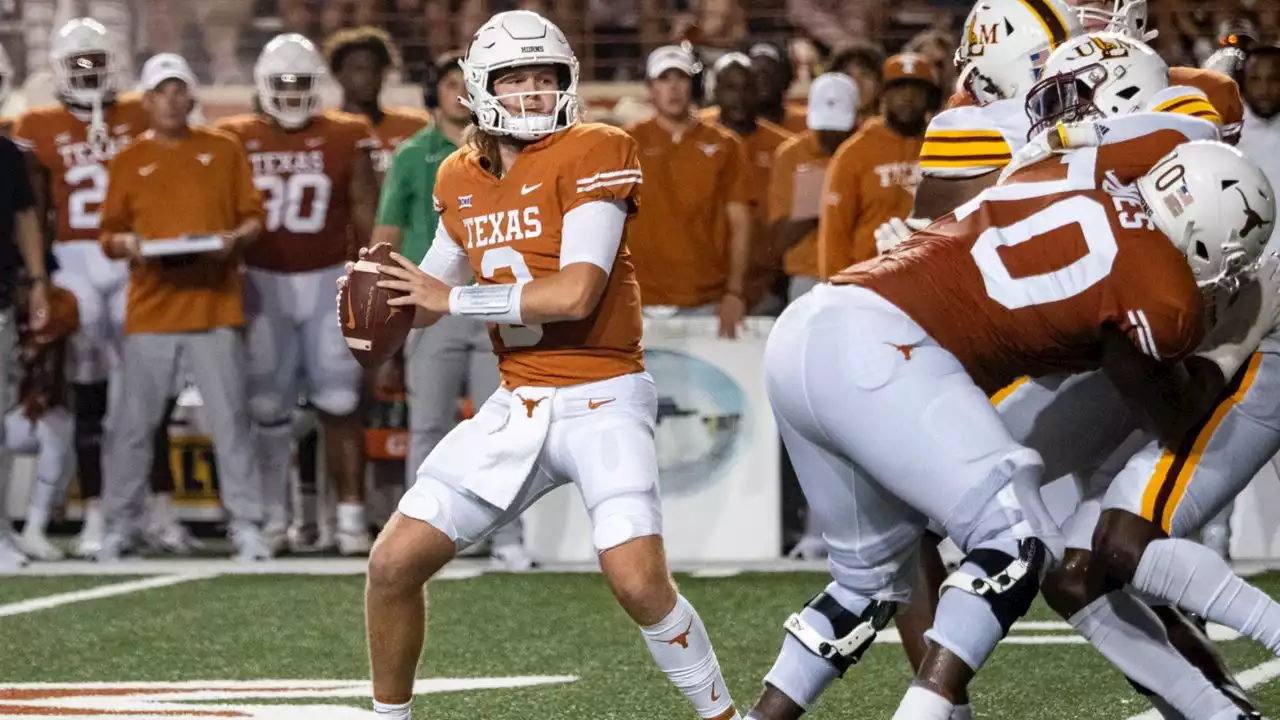 Ewers with 2 TD passes in Texas debut, a 52-10 win over ULM