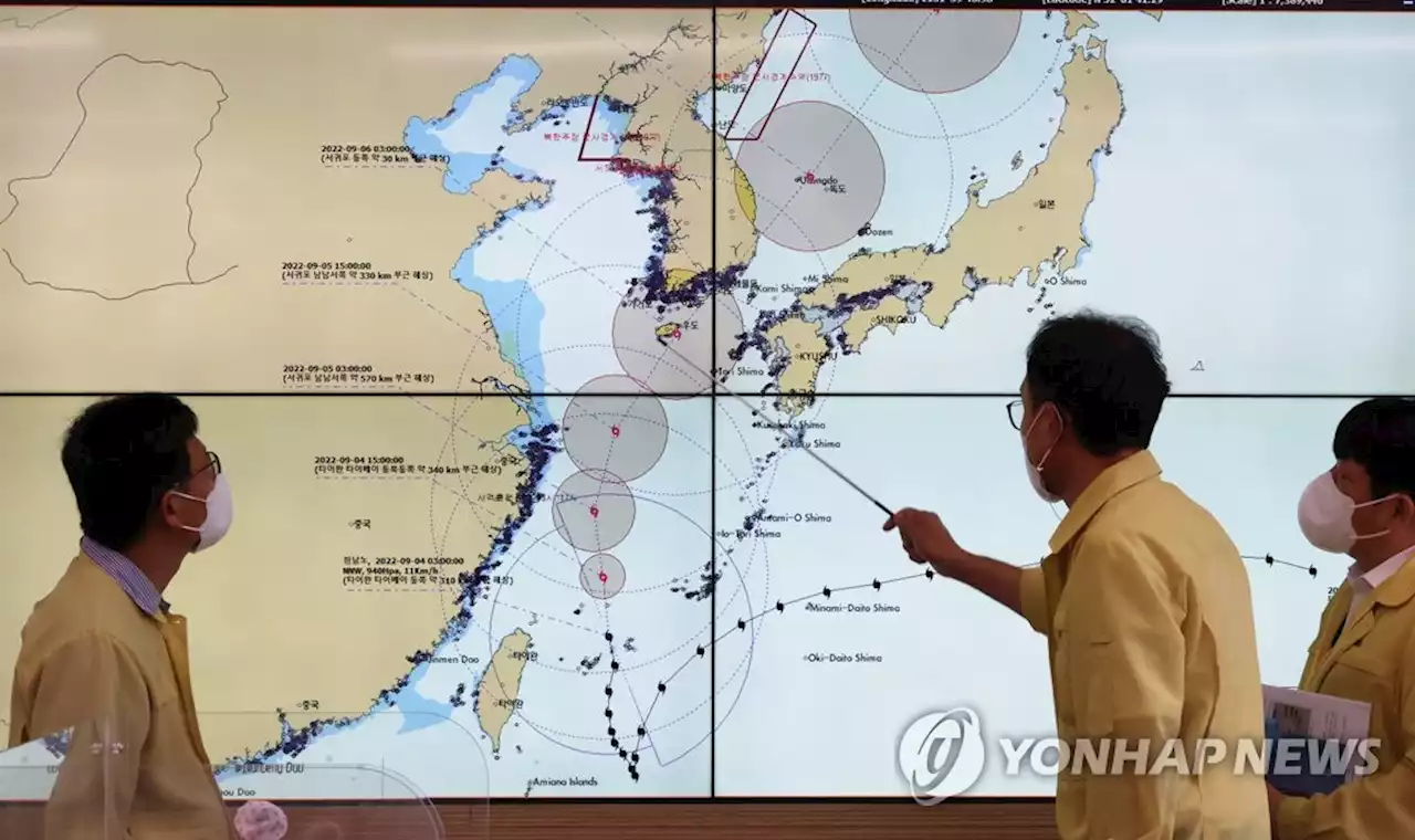 힌남노, 6일 오전 부산 북서쪽 상륙 전망…폭우·초강풍 예상(종합2보) | 연합뉴스