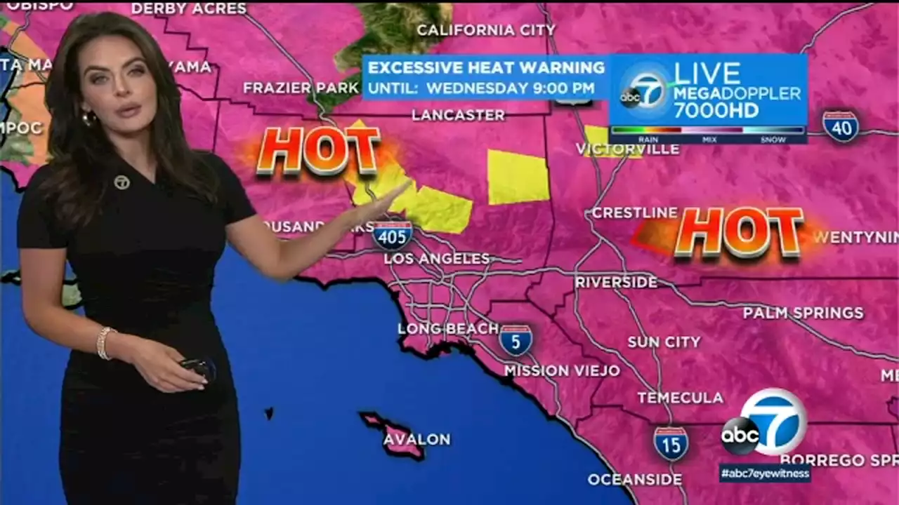 Extreme heat expected again on Monday in SoCal, with possibility of thunderstorms