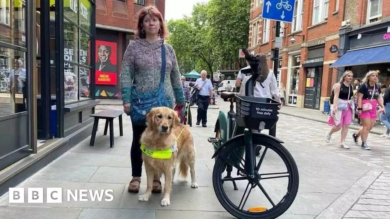 Dumped e-bikes causing accidents for blind people