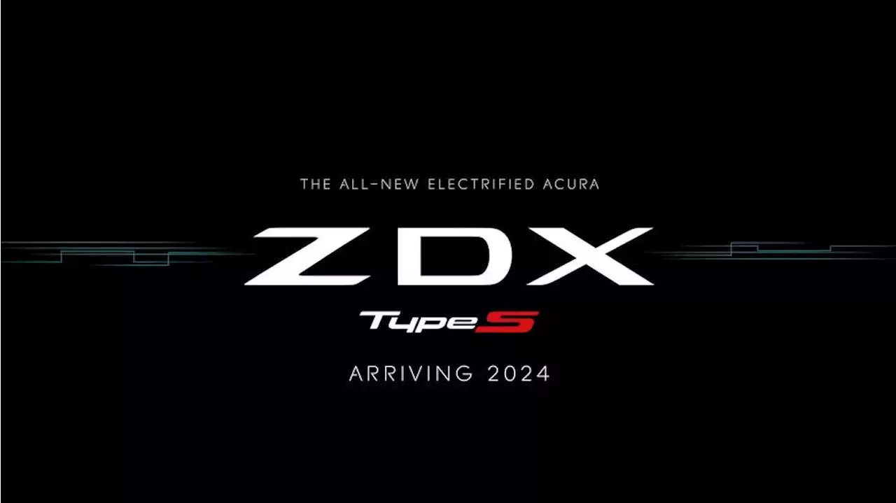 Acura Will Bring Back the ZDX Name for Its First EV