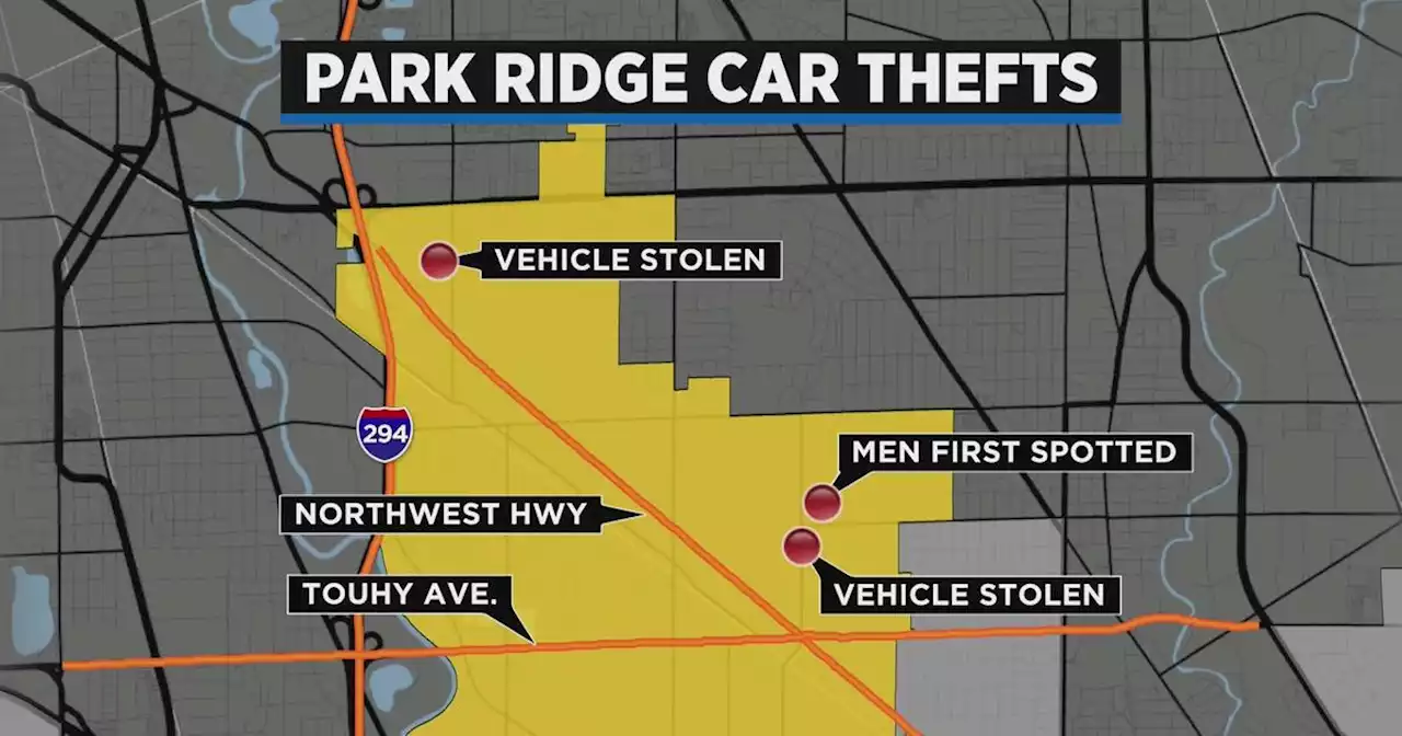 Police search for 5 men who stole 2 vehicles in Park Ridge