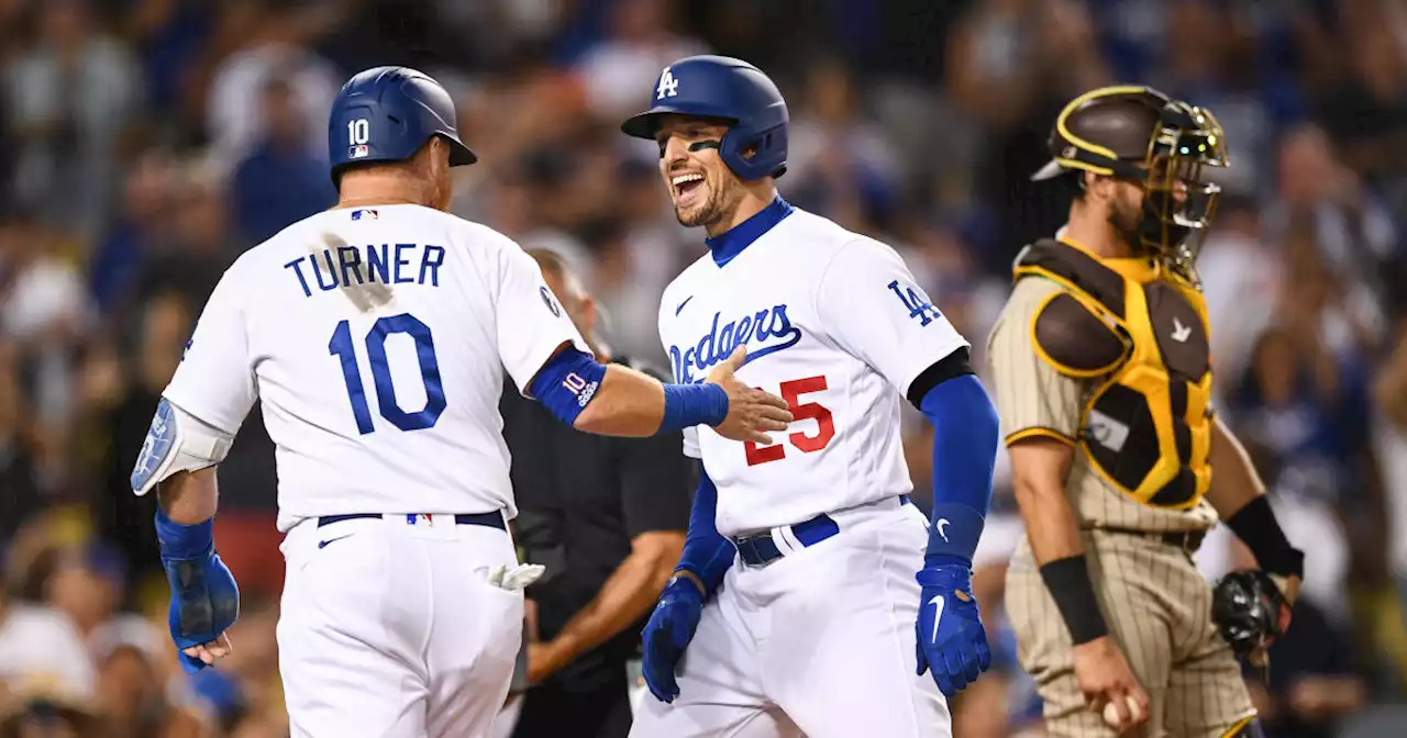 Smith, Thompson homers power MLB-leading Dodgers past Padres