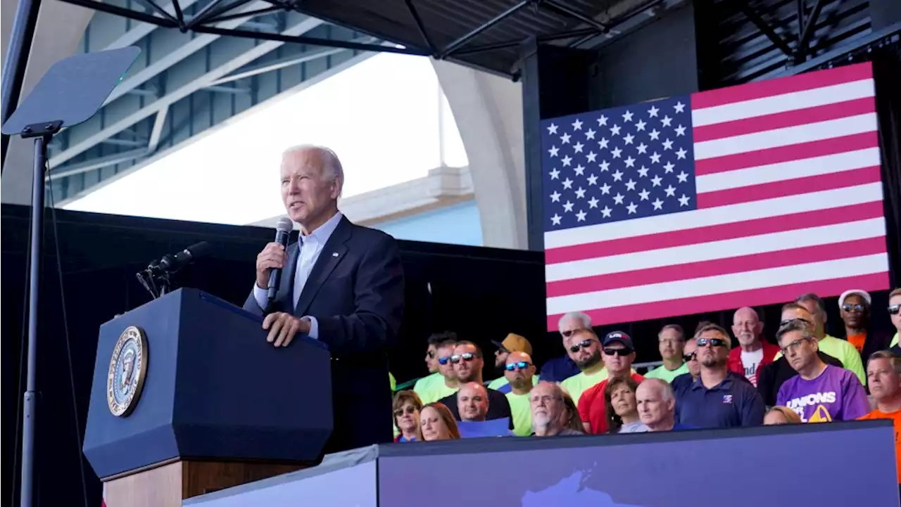 Biden tests his political strength in return to the campaign trail