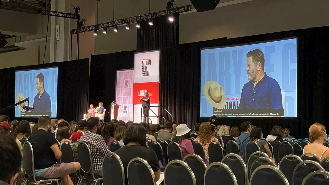 Actor Nick Offerman talks his love for the great outdoors at National Book Festival