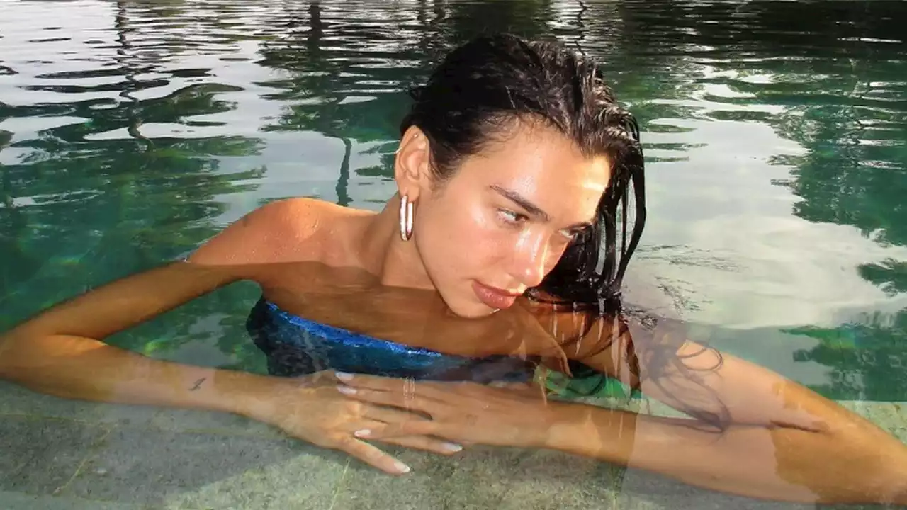 Dua Lipa shows off yet another high-fashion swimsuit - and we're here for it