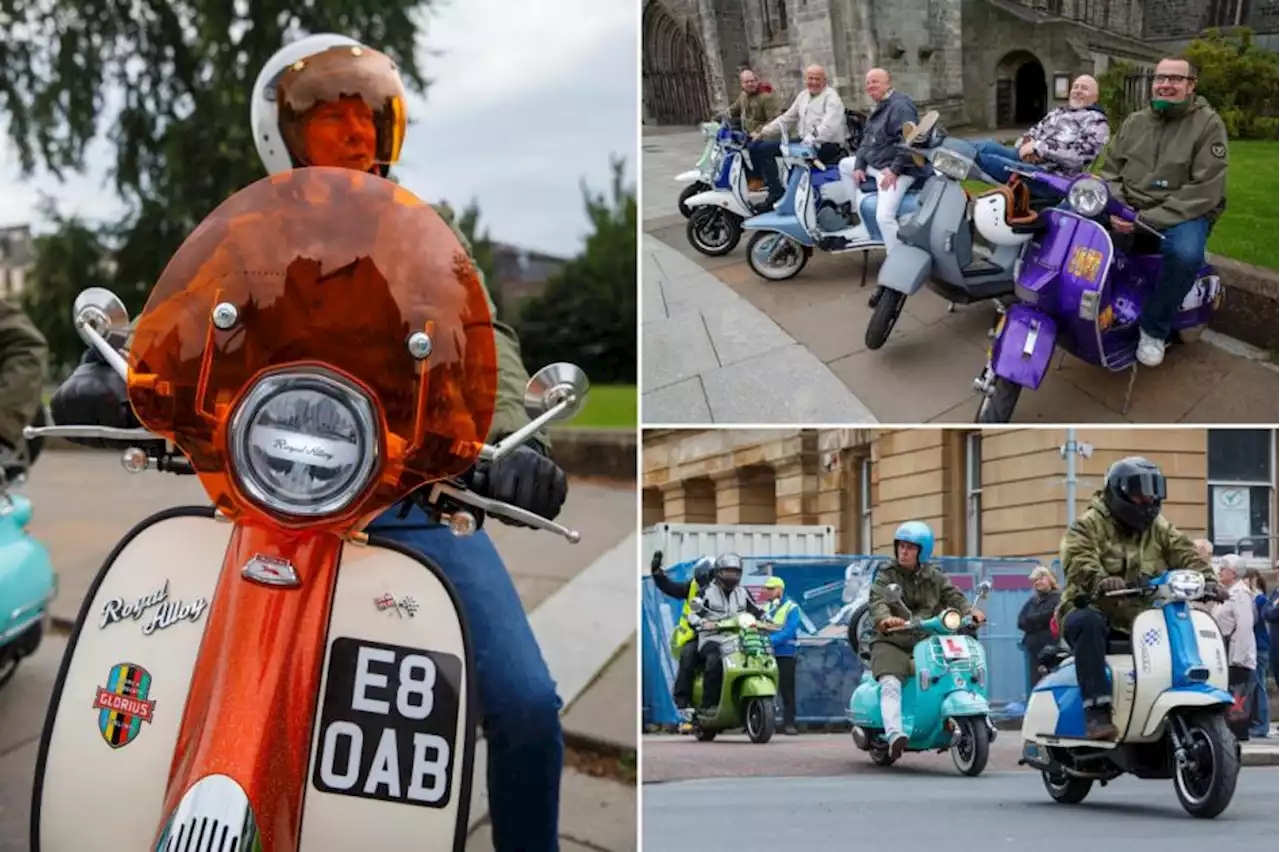 19 incredible pictures as scooters ride out for charity at Paisley festival