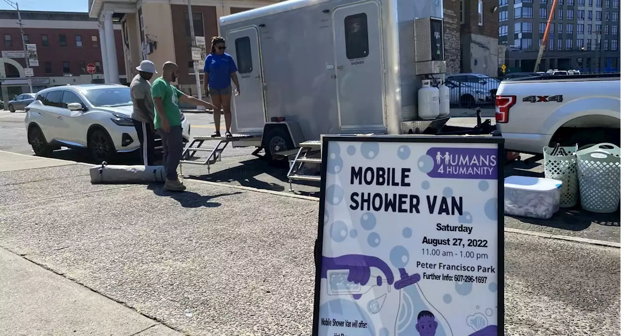 Mobile shower trailer rolls into Newark, a ‘spa-like’ experience for homeless individuals