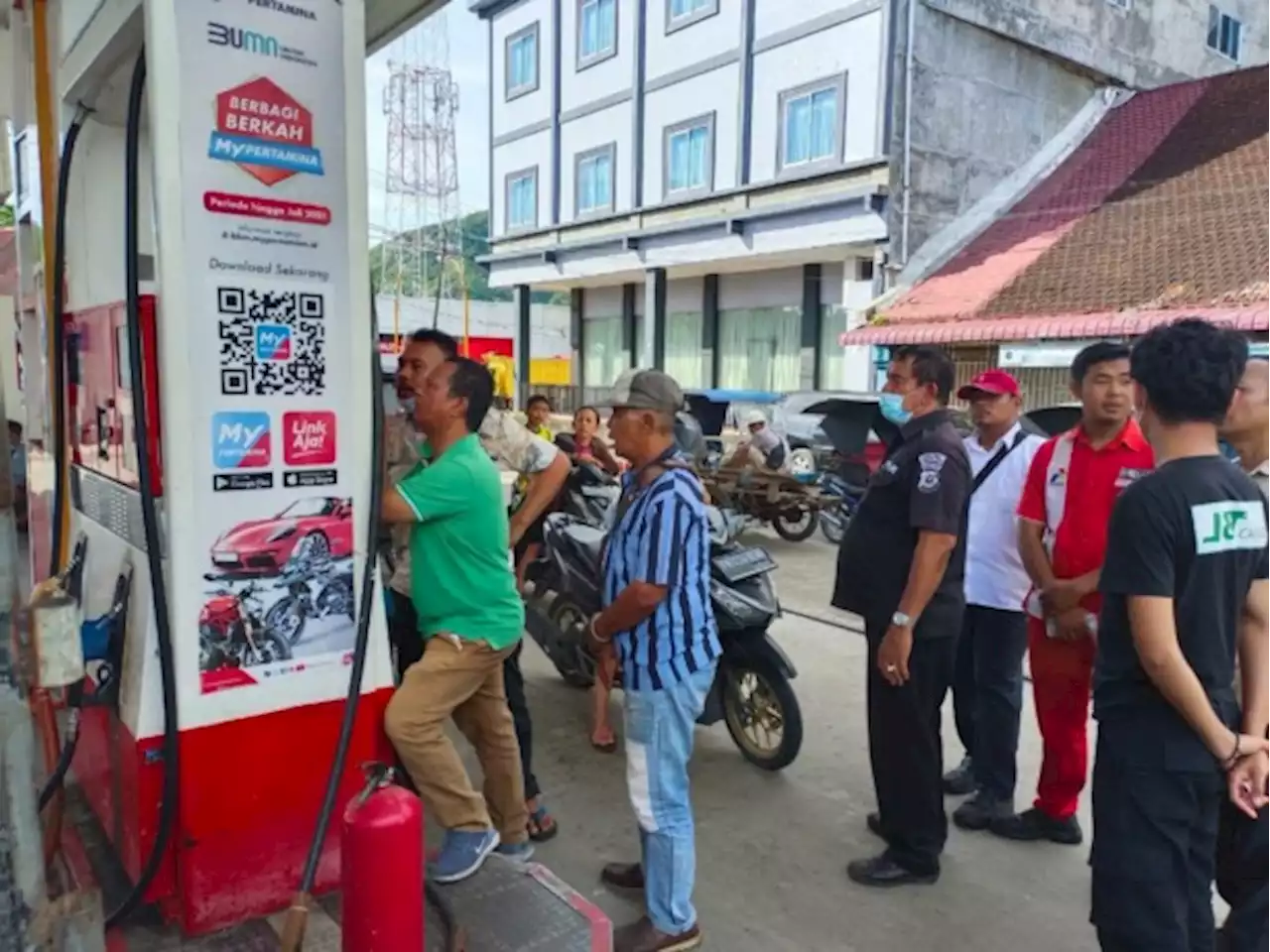 Harga BBM Naik, Polres Sibolga Pantau SPBU