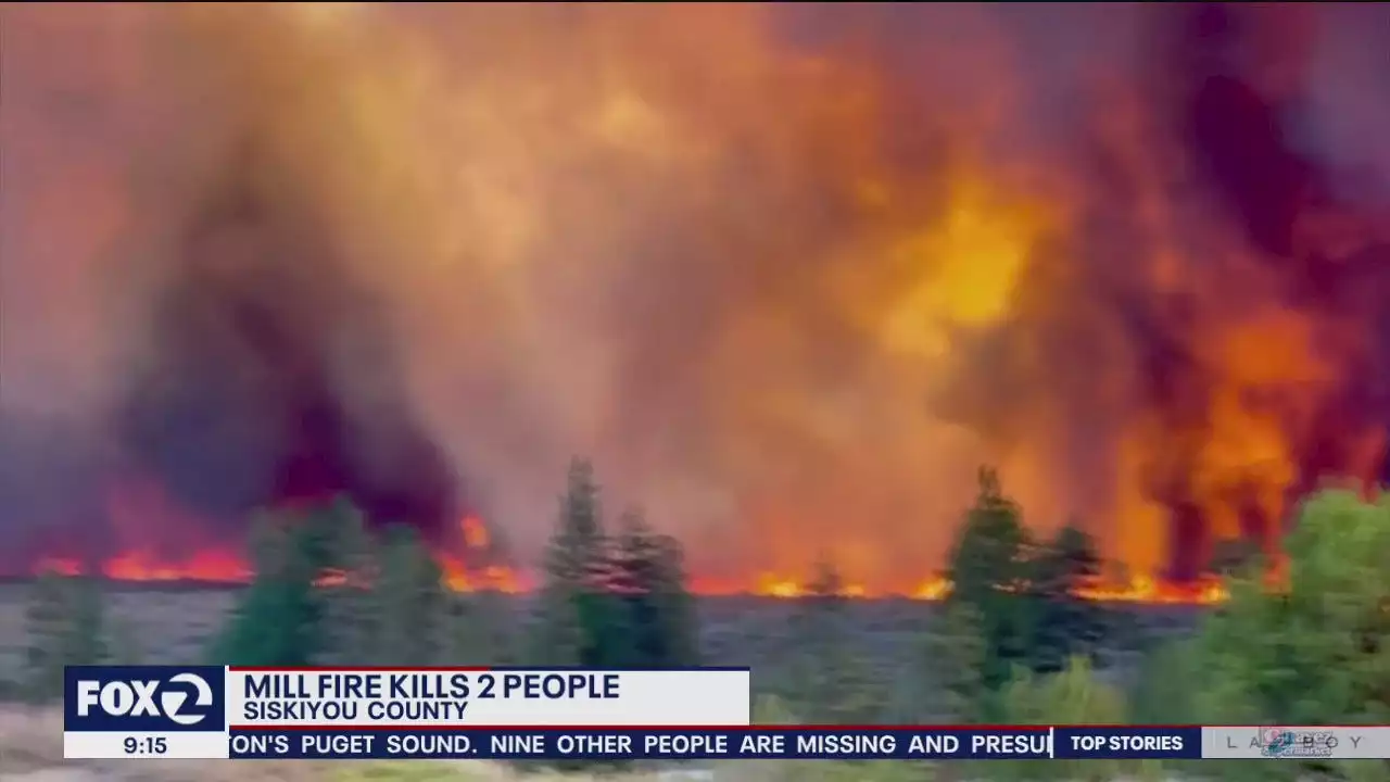 Mill Fire now 40% contained, has killed 2 people, burned 100 homes