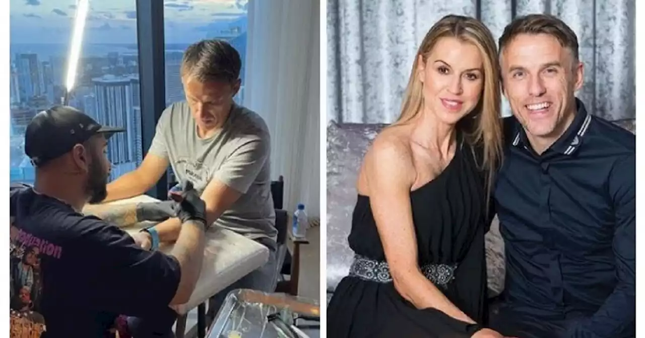 Phil and Julie Neville get matching tattoos to mark important date