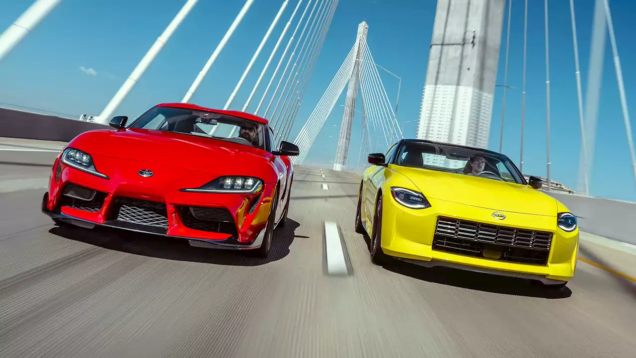 2023 Nissan Z vs. Toyota GR Supra Comparison Test: The ’80s Are Calling