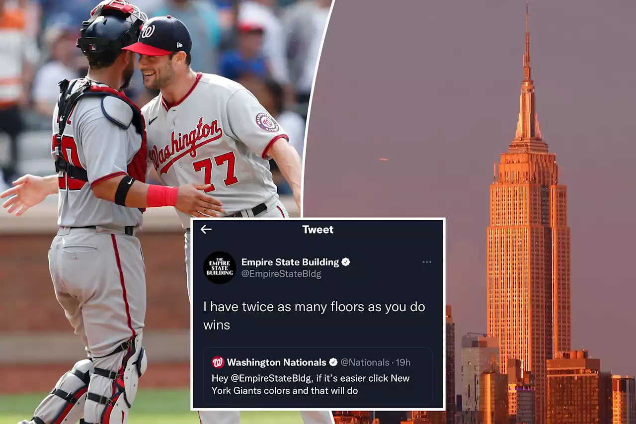 Empire State Building claps back at Nationals’ Twitter chirp