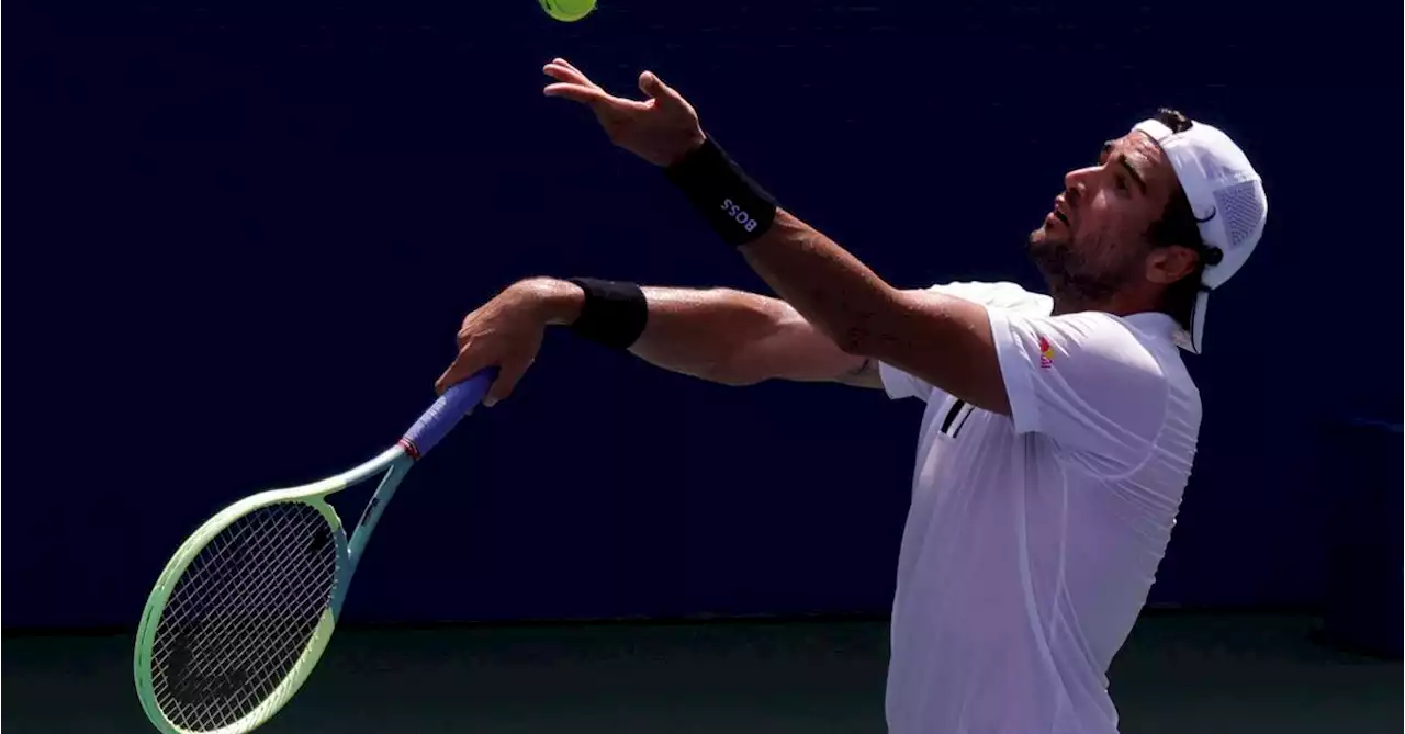 Berrettini rallies to reach second straight U.S. Open quarter-final