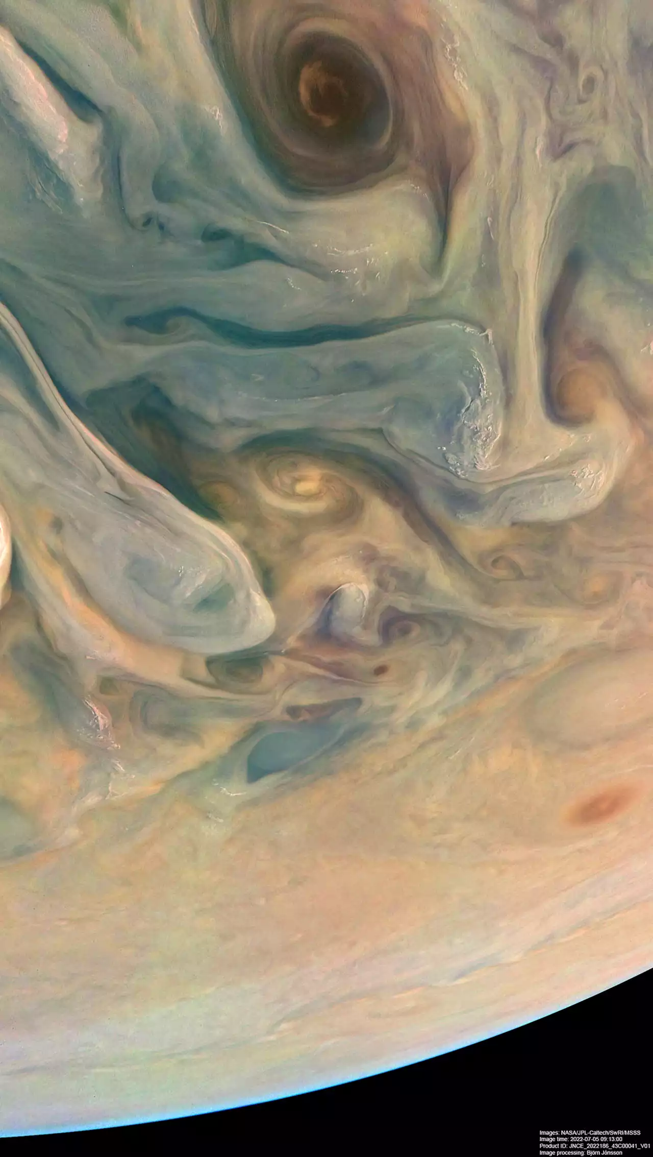 Jupiter’s Complex Colors Revealed in Stunning Images From NASA’s Juno Spacecraft