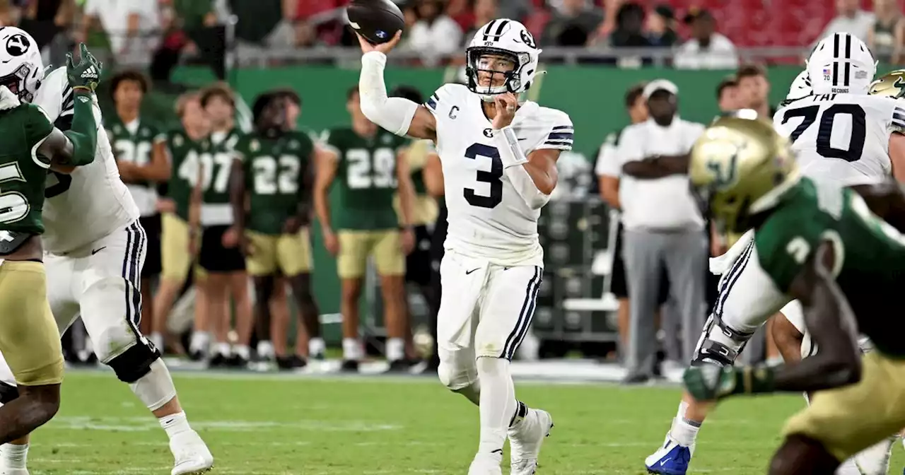 BYU’s Jaren Hall went looking for something in 2019 game film of South Florida. What the QB found tells the story of the Cougars’ opening win