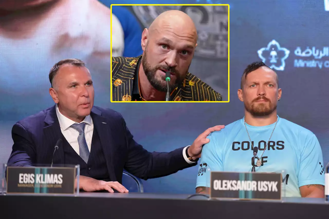 'A good fight of two losers' - Oleksandr Usyk's manager mocks Tyson Fury vs Anthony Joshua