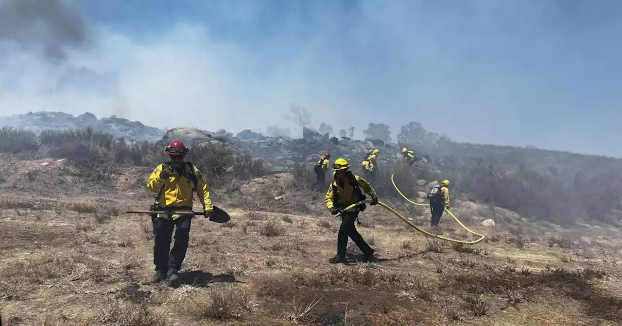 Brush fire in Witch Creek east of Ramona sparks evacuations