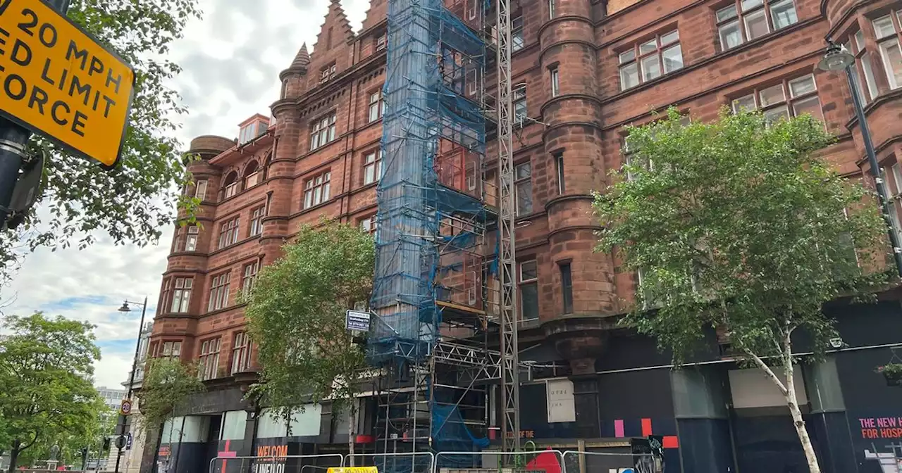 Five boys rescued from roof of city centre building after scaling scaffolding