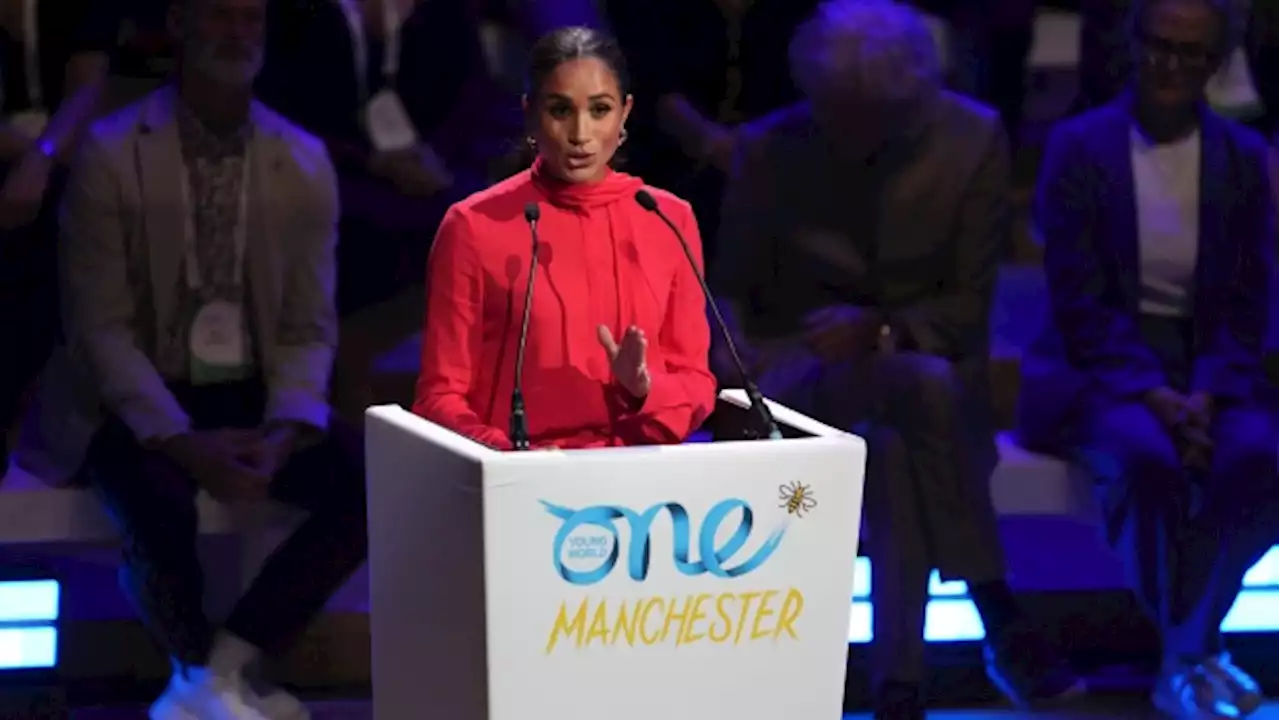 Meghan addresses youth summit on UK visit with Prince Harry