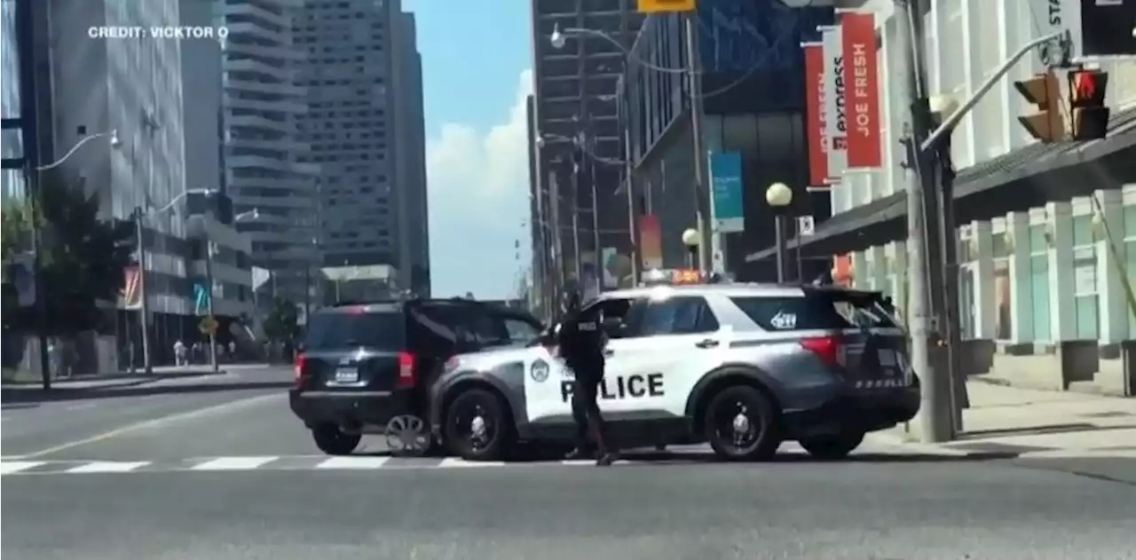 New video shows takedown of suspect in Toronto weekend hit-and-run collisions