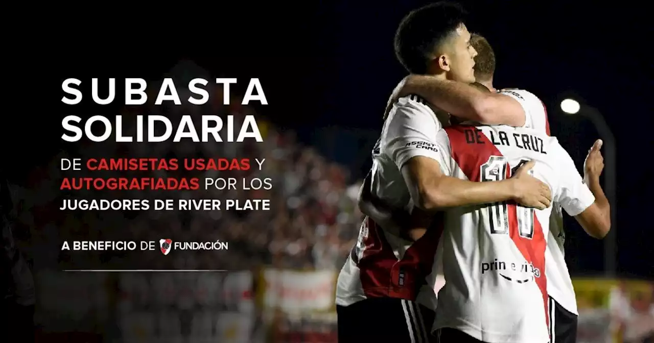 Nueva subasta en River: la camiseta de Juanfer, la más cotizada