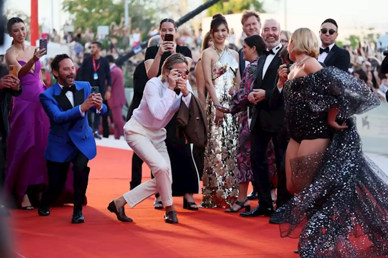 Chris Pine Has The Internet Talking Again After Taking Snaps Of Florence Pugh With A Disposable Camera At Venice Film Festival