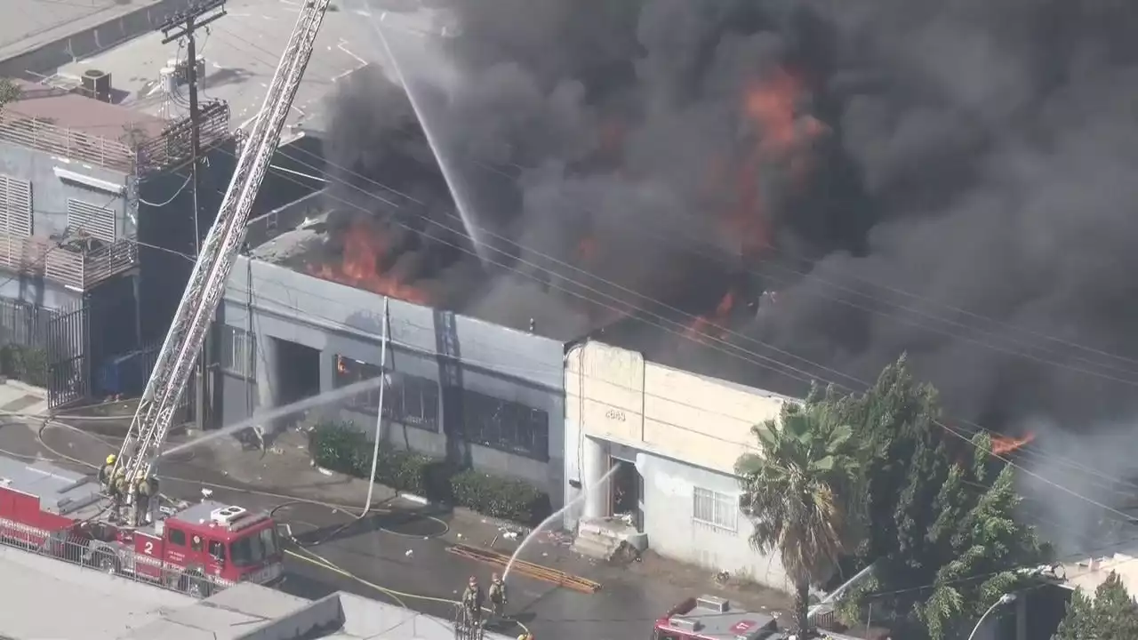 Massive fire burns at least five Boyle Heights buildings