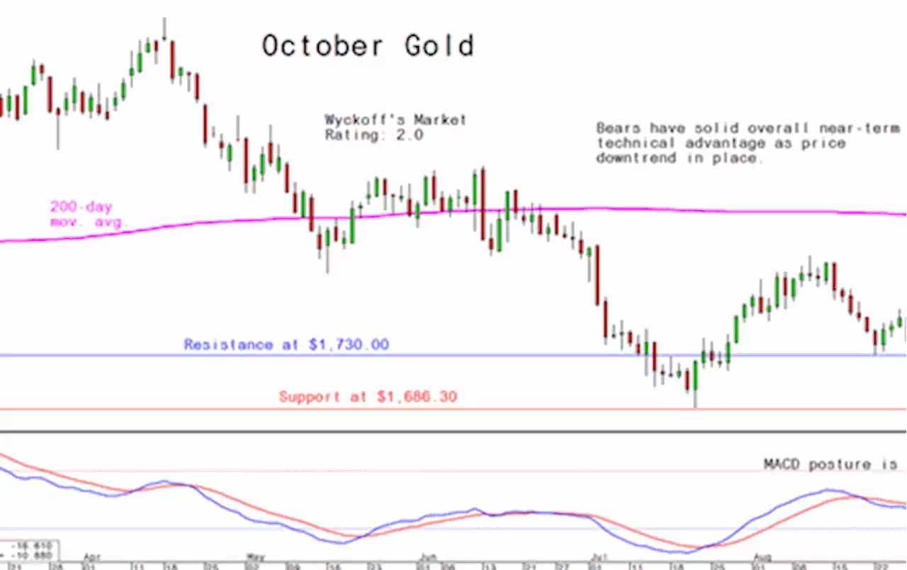 Tuesday's Charts for Gold, Silver and Platinum and Palladium, September 6