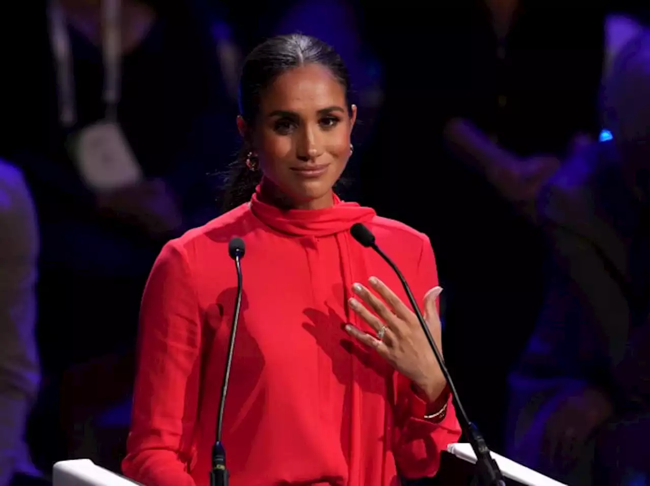 Meghan addresses youth summit on UK visit with Prince Harry