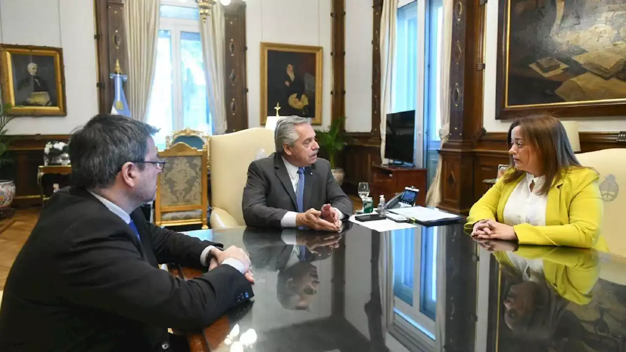 Alberto Fernández se reunió con Cecilia Moreau y Germán Martínez