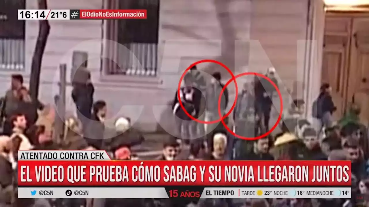 VIDEO: Así llegaban juntos Sabag Montiel y su novia a la casa de Cristina Kirchner